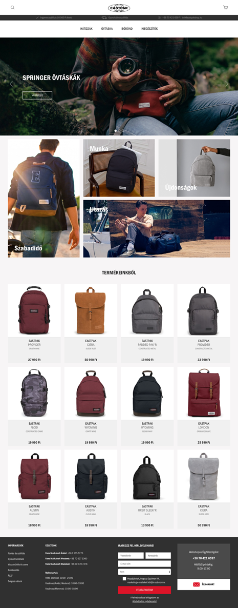 Eastpak webáruház