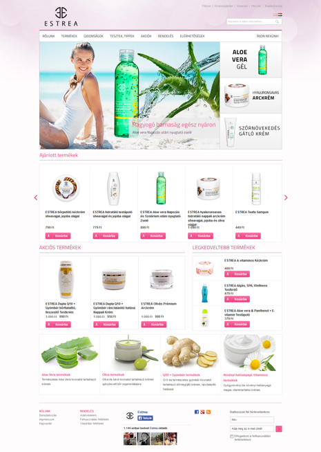 Estrea webshop