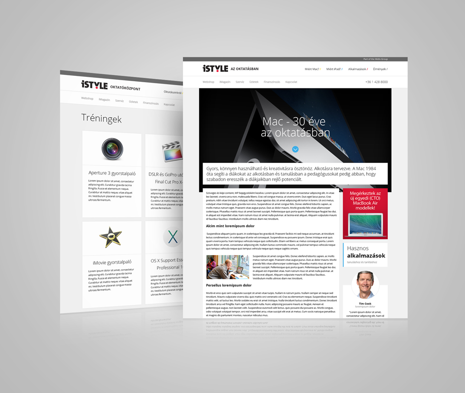 iSTYLE micrositeok