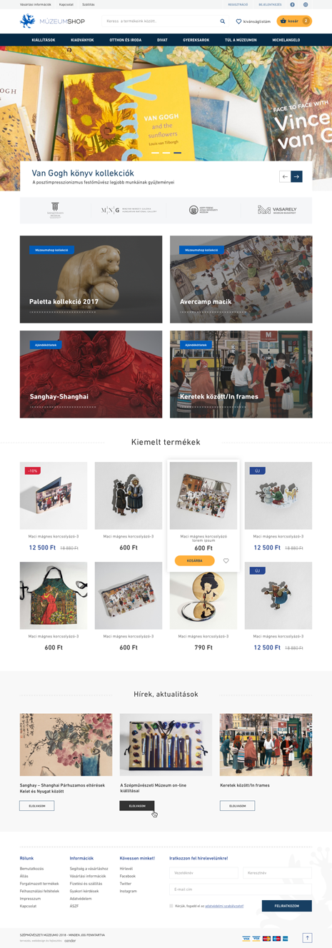 Múzeumshop webáruház