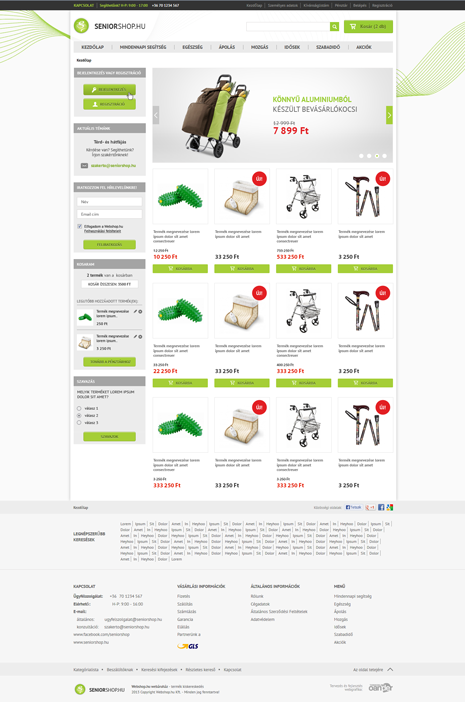 Seniorshop webáruház