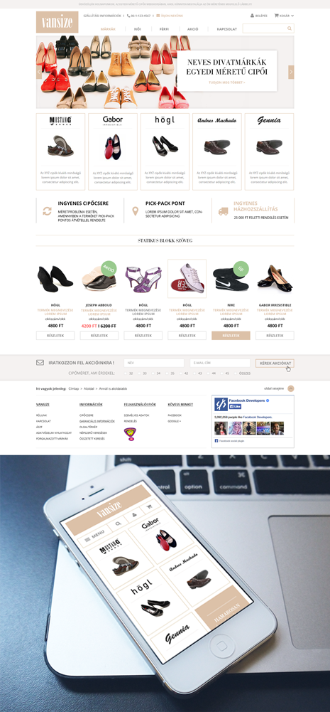 Vansize webshop