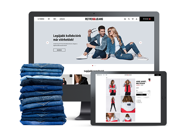RetroJeans webáruház fejlesztés